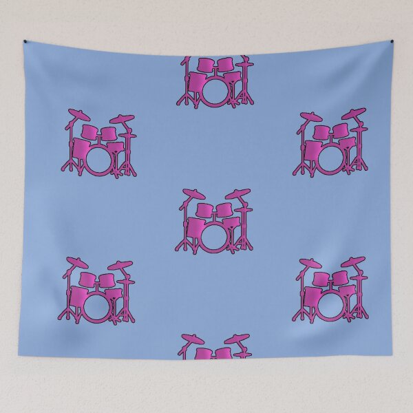 Item preview, Pink Silhouette Minimal Drums Drummer designed and sold by AstronautMerch.