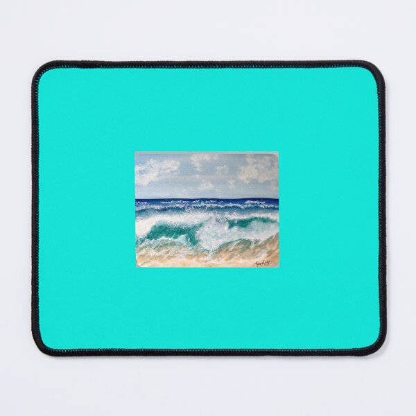 Item preview, Landscape Of Blue Ocean Waves And Foam  designed and sold by Whispering Grace Studio.