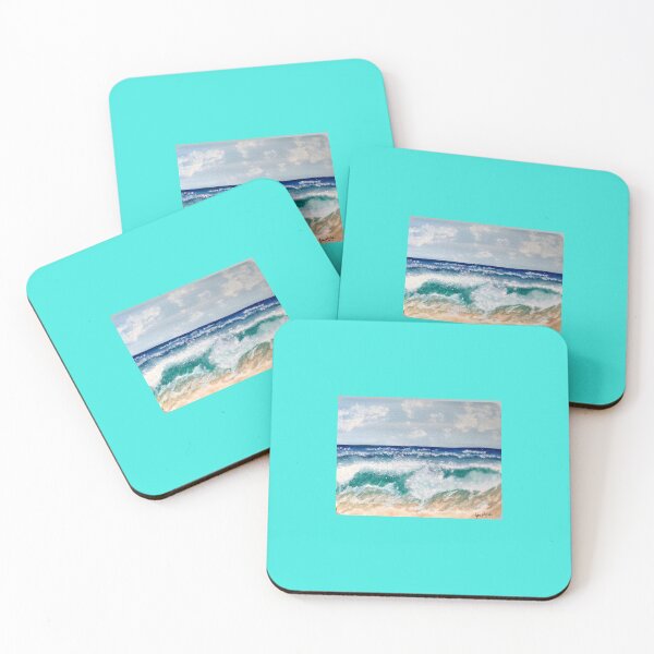 Item preview, Landscape Of Blue Ocean Waves And Foam  designed and sold by Whispering Grace Studio.