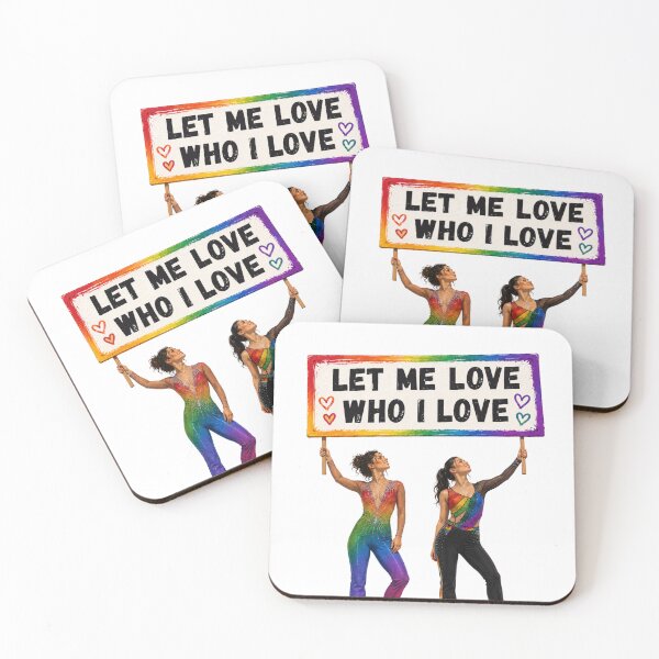 Item preview, Let Me Love Who I Love – LGBTQ Figure Skating Pride Couple designed and sold by origin-arthouse.