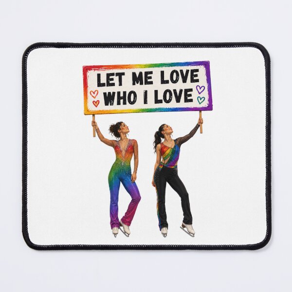 Item preview, Let Me Love Who I Love – LGBTQ Figure Skating Pride Couple designed and sold by origin-arthouse.