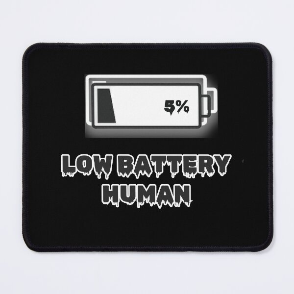 Item preview, Low Battery Human Shirt – Funny Energy Tee designed and sold by DesignTeamHub.