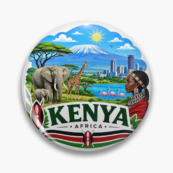Item preview, Kenya, Africa Safari Wildlife designed and sold by Myra365Art.