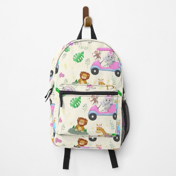 Item preview,  Golf Zoo Animals In Pink Golf Cart Pattern  designed and sold by daphsam.