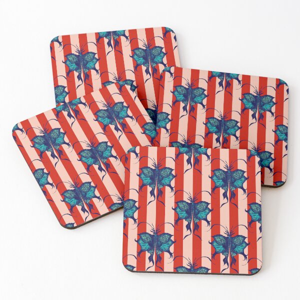 Item preview, Vintage Gothic Butterfly Stripe Pattern designed and sold by VirtuallyCreativ .