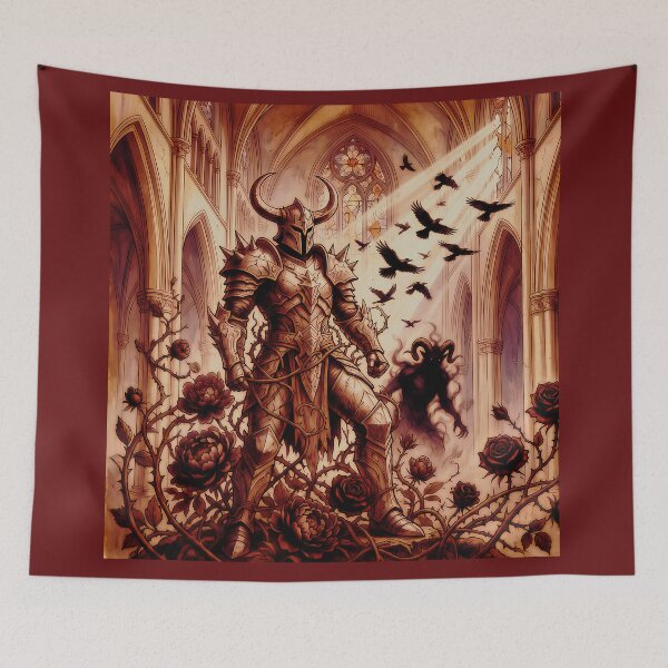 Item preview, Dark Gothic Art &amp; Fine Art Prints (1:1 Square Posters) designed and sold by Cyber-ART-Studio.