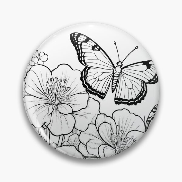 Item preview, Butterflies, Flowers, and Bees designed and sold by ROSENDE ART HOUSE.