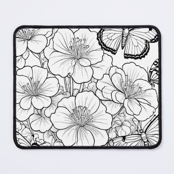 Item preview, Butterflies, Flowers, and Bees designed and sold by ROSENDE ART HOUSE.