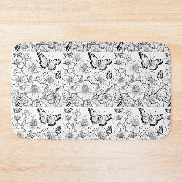 Item preview, Butterflies, Flowers, and Bees designed and sold by ROSENDE ART HOUSE.