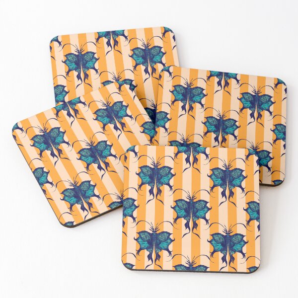 Item preview, Vintage Gothic Butterfly Stripe Pattern designed and sold by VirtuallyCreativ .