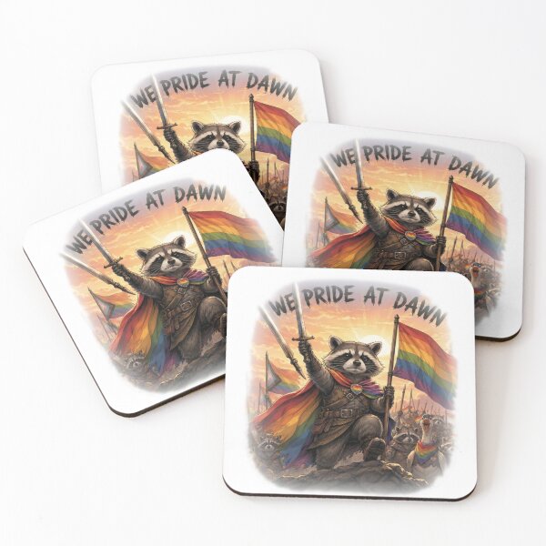 Item preview, We Pride At Dawn - LGBTQ Rainbow Fantasy Hero designed and sold by Cutie Galore.