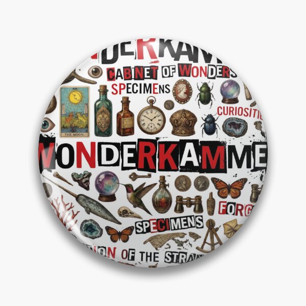Item preview, Wunderkammer Cabinet of Wonders Vintage Collage Art - Collection of the Strange Gothic Decor, Oddities and Curiosities Specimen Print designed and sold by afarkar.