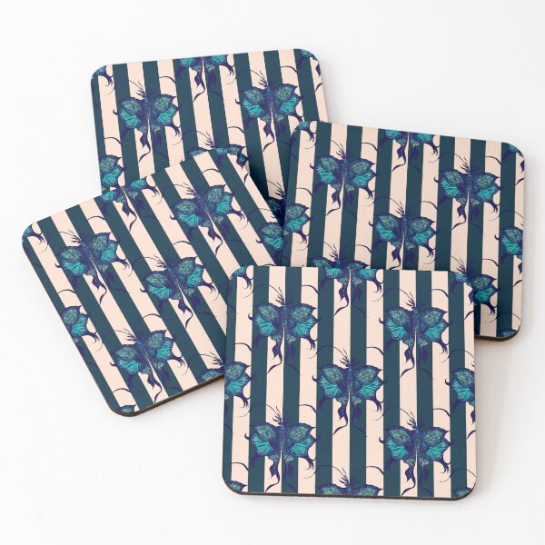 Item preview, Vintage Gothic Butterfly Stripe Pattern designed and sold by VirtuallyCreativ .