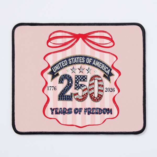 Item preview, 250 years of Freedom Patriotic coquette bow women 4th of July stripe coquette bling designed and sold by Youngkev-arts.