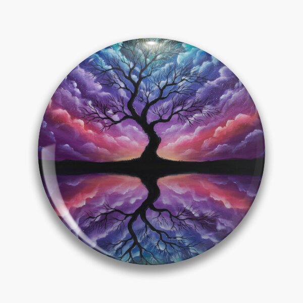 Item preview, Lone Tree Galaxy Sky Art designed and sold by OandSDesigns23.