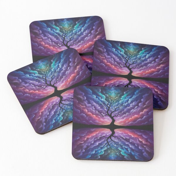 Item preview, Lone Tree Galaxy Sky Art designed and sold by OandSDesigns23.