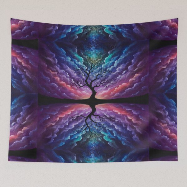 Item preview, Lone Tree Galaxy Sky Art designed and sold by OandSDesigns23.