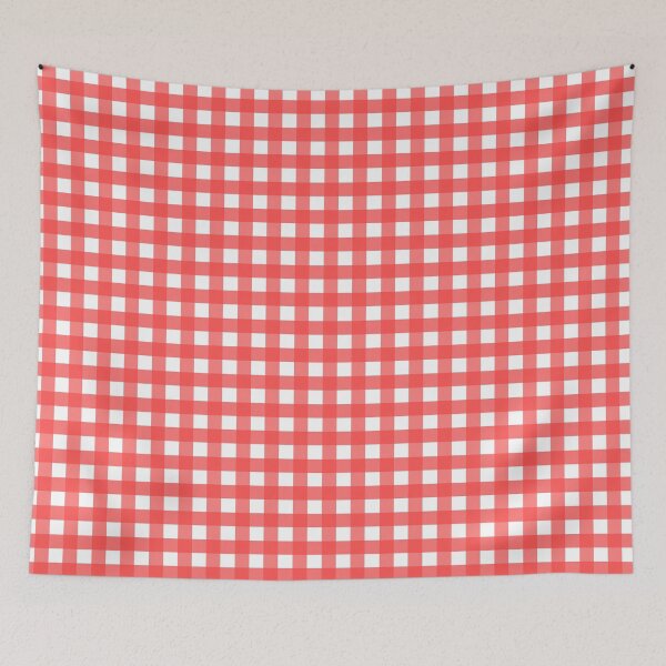 Item preview, Red Gingham Check Pattern designed and sold by daphsam.