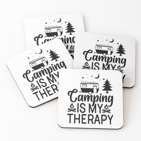 Item preview, Camping Is My Therapy - Cute Mountain Nature Hiking Outdoor Forest Camper Gift designed and sold by FuzionRaptor.