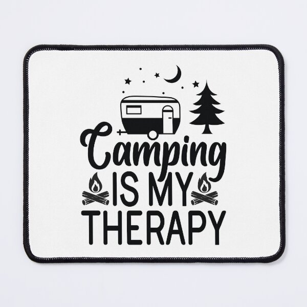 Item preview, Camping Is My Therapy - Cute Mountain Nature Hiking Outdoor Forest Camper Gift designed and sold by FuzionRaptor.