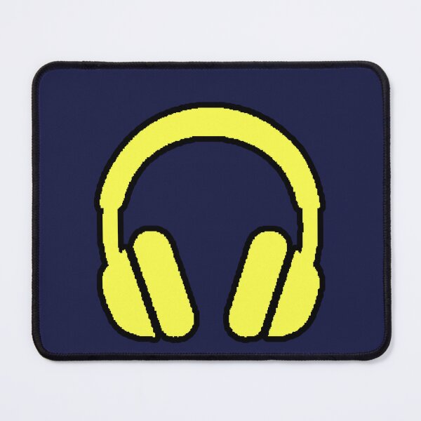 Item preview, Neon Yellow Headphones Minimalist Icon Music designed and sold by AstronautMerch.