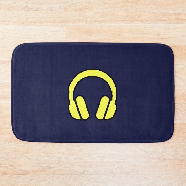 Item preview, Neon Yellow Headphones Minimalist Icon Music designed and sold by AstronautMerch.