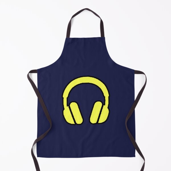 Item preview, Neon Yellow Headphones Minimalist Icon Music designed and sold by AstronautMerch.