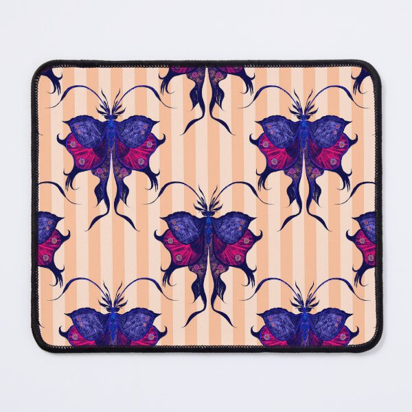 Item preview, Vintage Gothic Butterfly Stripe Pattern designed and sold by VirtuallyCreativ .