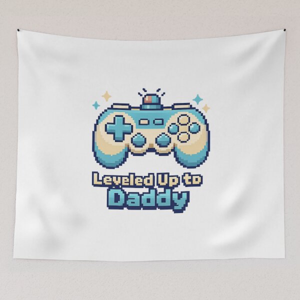 Item preview, Leveled Up to Daddy – Father’s Day  designed and sold by LuveraxArt.