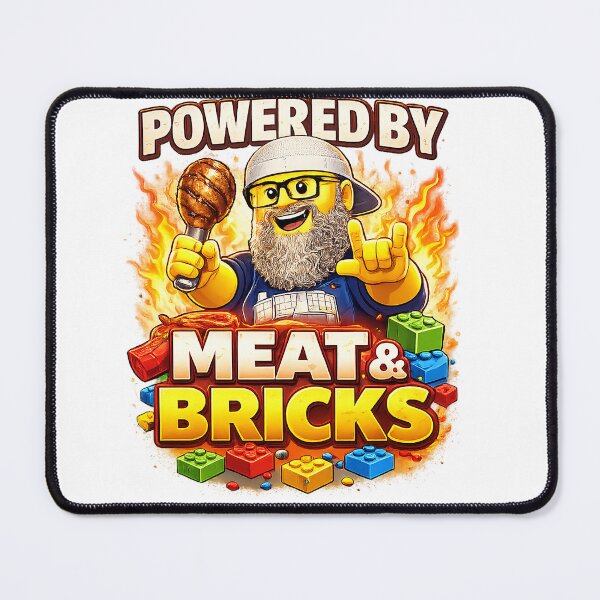 Item preview, Powered by Meat & Bricks designed and sold by Barely Operational.