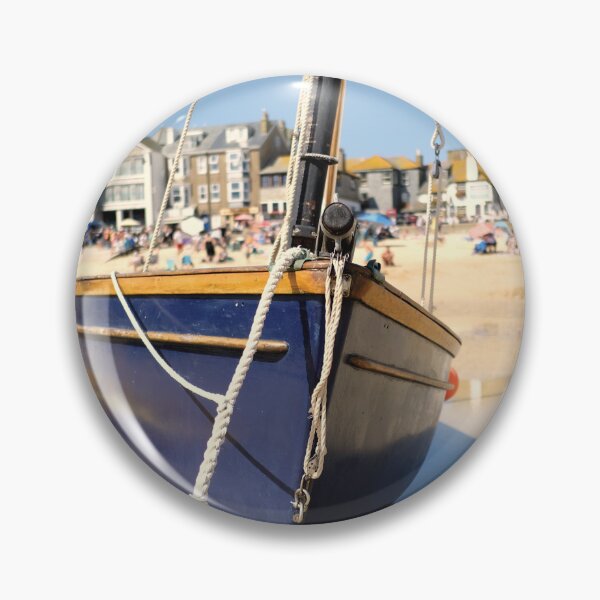 Item preview, Blue Fishing Boat, St Ives, Cornwall designed and sold by Art-of-darkness.