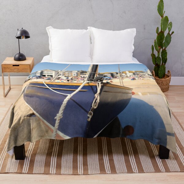 Item preview, Blue Fishing Boat, St Ives, Cornwall designed and sold by Art-of-darkness.