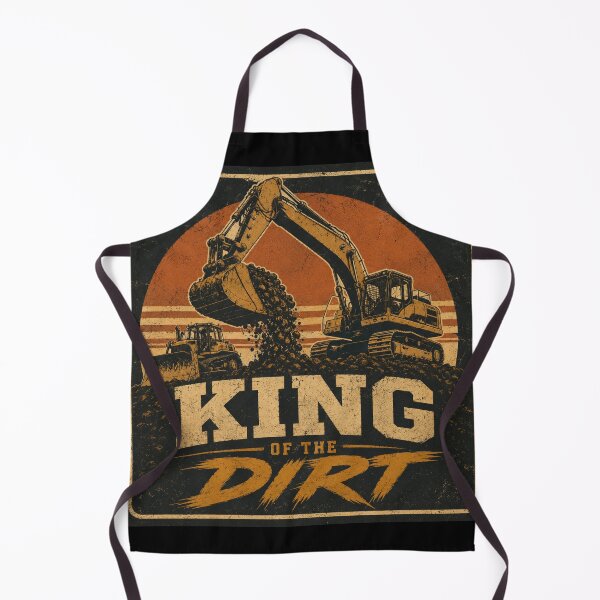 Item preview, King Of The Dirt Excavator Operator Vintage Construction Equipment Design designed and sold by kakmi-art.