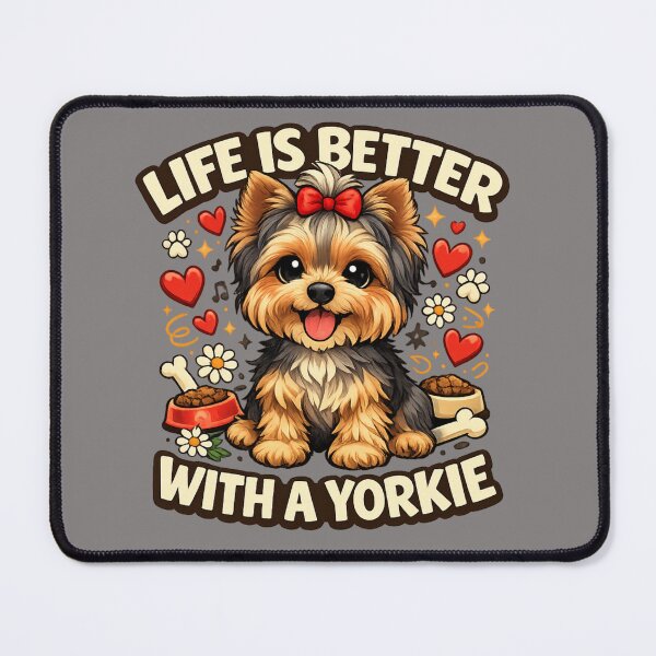 Item preview, Life Is Better With a Yorkie – Cute Dog Lover Design designed and sold by Yorkie Magic Studio .