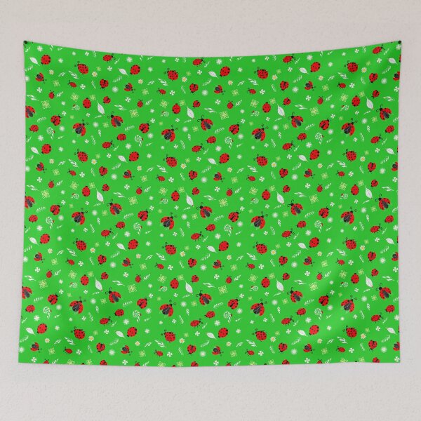 Item preview, Whimsical Ladybug Meadow Pattern designed and sold by daphsam.