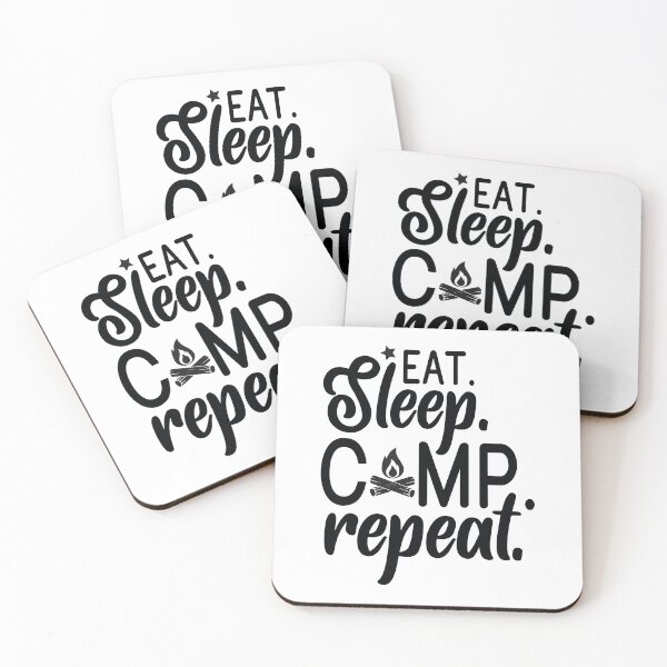 Item preview, Eat Sleep Camp Repeat - Cute Mountain Nature Hiking Outdoor Forest Camper Gift designed and sold by FuzionRaptor.
