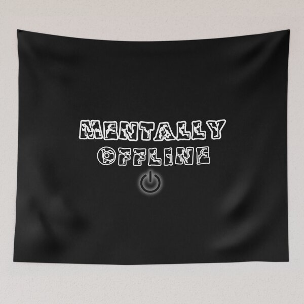 Item preview, Mentally Offline Shirt – Burnout Mood Tee designed and sold by DesignTeamHub.