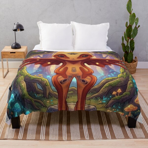Item preview, An enchanted woodland with this mystical forest spirit designed and sold by AirCrayons27.