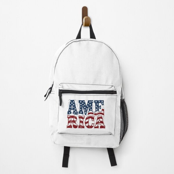 Item preview, Distressed Vintage USA Flag Stacked Text Art designed and sold by Paper Drip.