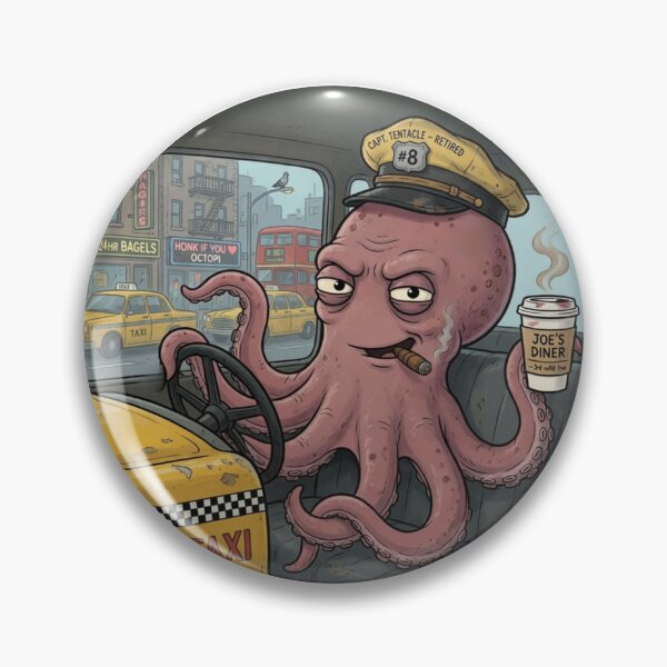 Artikelvorschau, Kraken im Ruhestand – Taxi-Modus entworfen und verkauft von design-rebell.