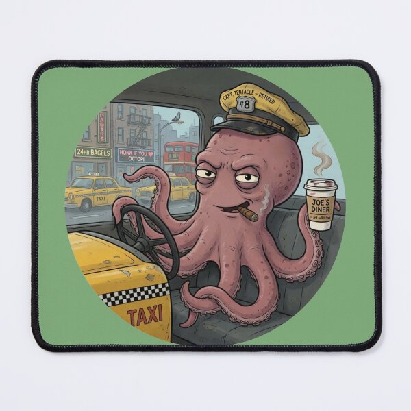 Item preview, Kraken in Retirement – Taxi Mode designed and sold by design-rebell.
