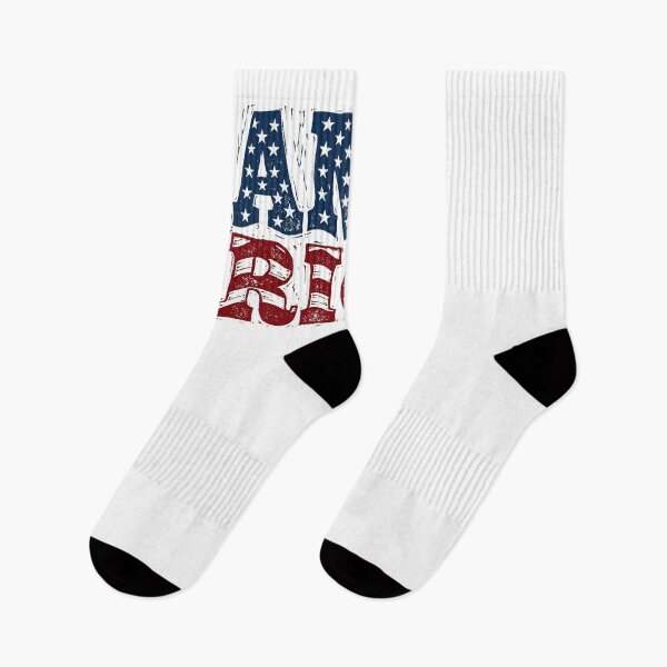 Item preview, Distressed Vintage USA Flag Stacked Text Art designed and sold by Paper Drip.