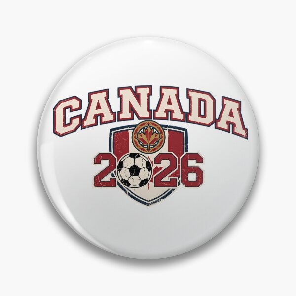 Item preview, Canada 2026 World Soccer Retro Crest designed and sold by Saq2000.