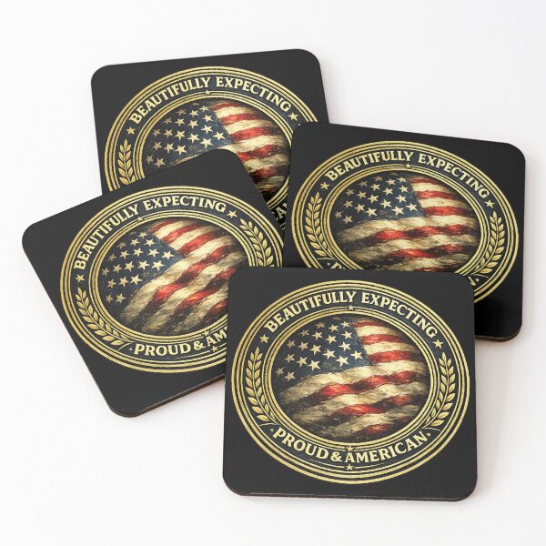 Item preview, Beautifully Expecting | Proud & American Heritage Emblem designed and sold by Shirtely.