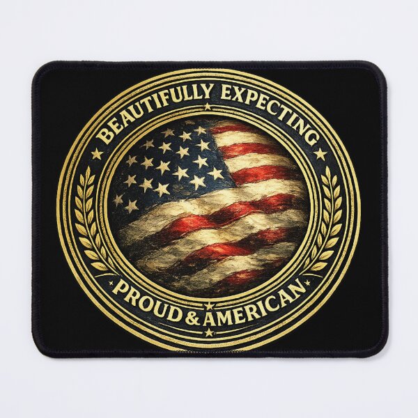 Item preview, Beautifully Expecting | Proud & American Heritage Emblem designed and sold by Shirtely.