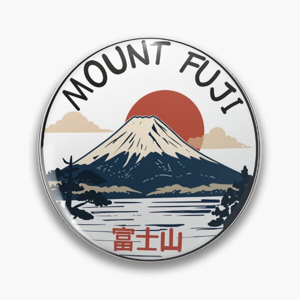 Item preview, Traditional Fuji Mountain Retro illustration designed and sold by Senana-Banana.
