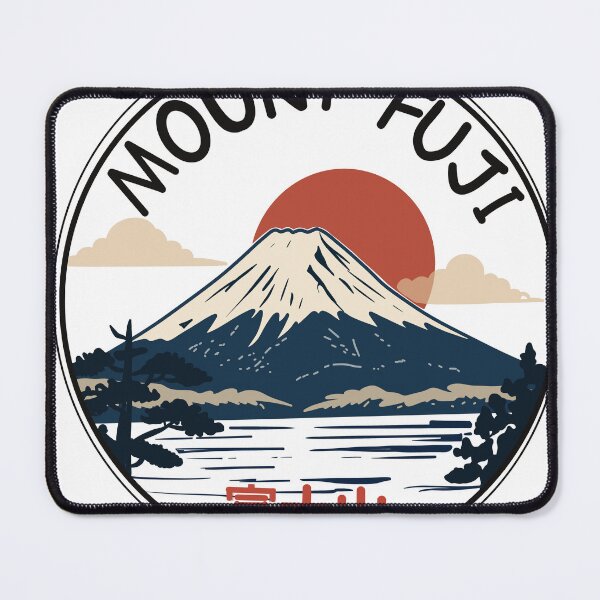 Item preview, Traditional Fuji Mountain Retro illustration designed and sold by Senana-Banana.