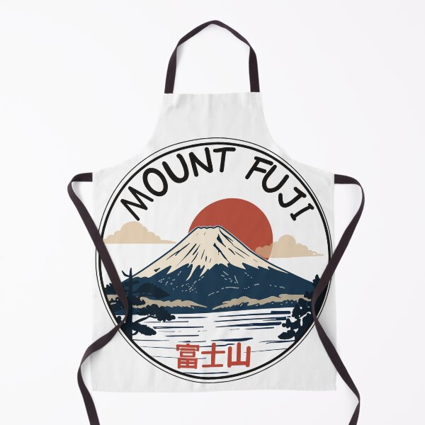 Item preview, Traditional Fuji Mountain Retro illustration designed and sold by Senana-Banana.