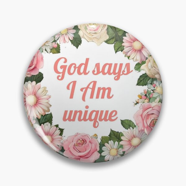 Item preview, God says I am unique. designed and sold by Resinosahn.