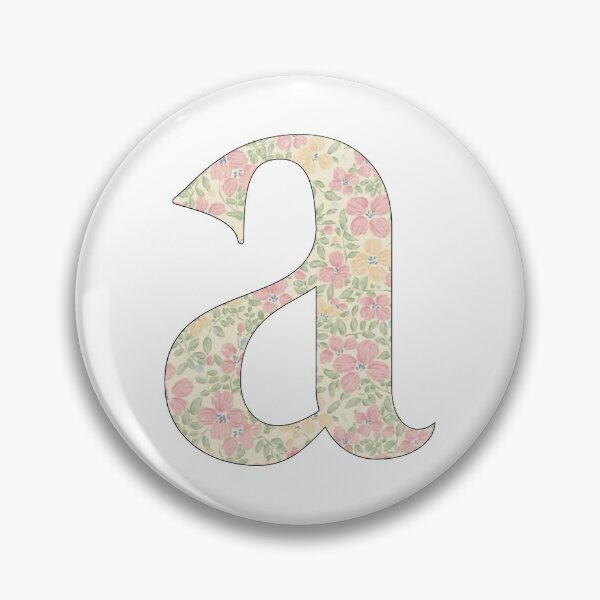 Item preview, Lower Case Letter A Floral Print designed and sold by tillyy13.